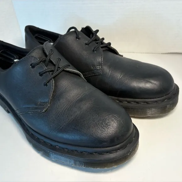 Doc Martens 1461 MONO SLIP RESISTANT OXFORD SHOES Men's Black Leather Shoes
