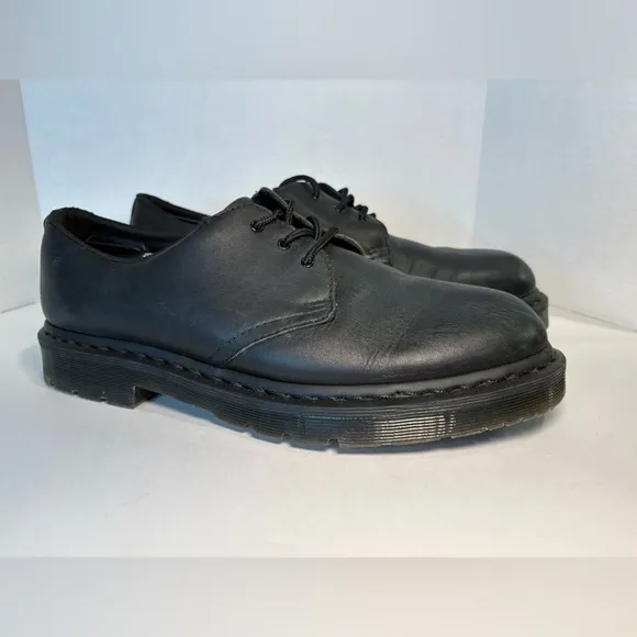 Doc Martens 1461 MONO SLIP RESISTANT OXFORD SHOES Men's Black Leather Shoes