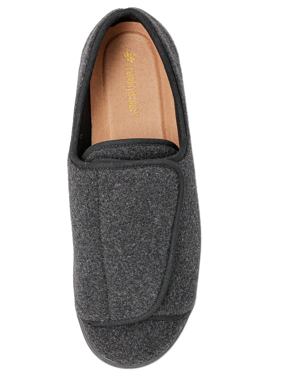 Doctor 2 Black Wool Men's Slipper