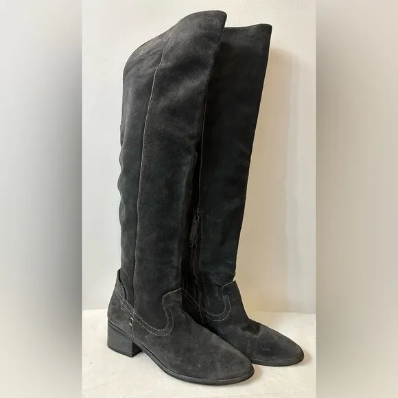 Dolce Vita Kitt Over The Knee Boots in Dark Gray Size 9