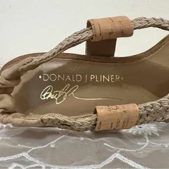 Donald J. Pliner Braided Natural Heels