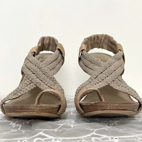 Donald J. Pliner Braided Natural Heels