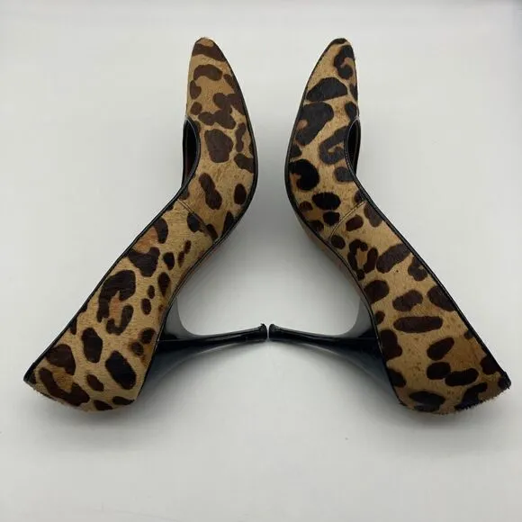 Donald J Pliner Calf Hair Cheetah Print Pump Size 7,5M Made in Spain