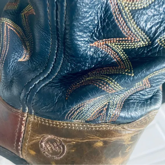 Double H Brown and Brown Cowboy Western Boots