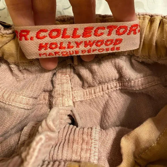 Dr Collectors Hollywood Teddy Corduroy Pants Dusty Rose Button Fly Streetwear