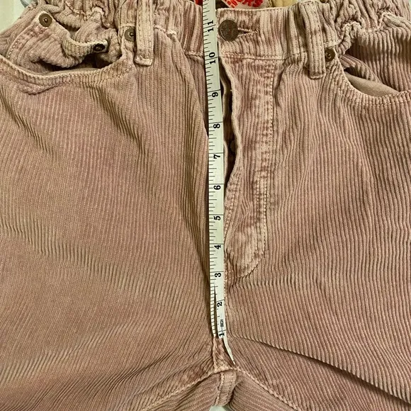 Dr Collectors Hollywood Teddy Corduroy Pants Dusty Rose Button Fly Streetwear