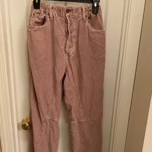 Dr Collectors Hollywood Teddy Corduroy Pants Dusty Rose Button Fly Streetwear