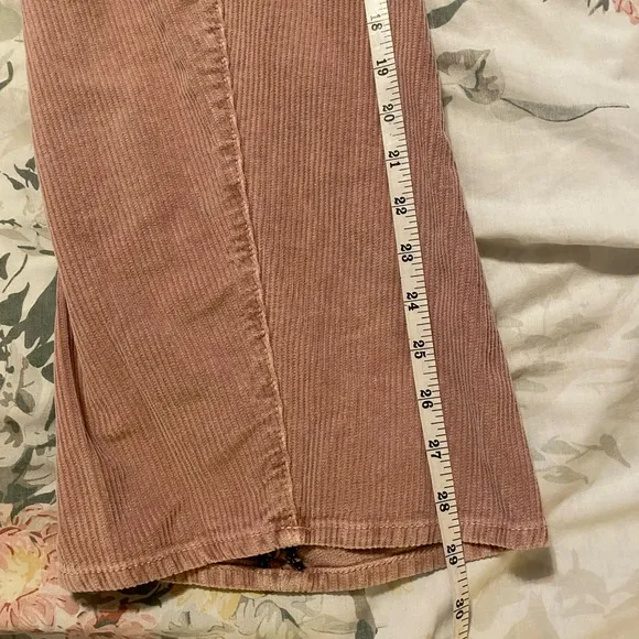 Dr Collectors Hollywood Teddy Corduroy Pants Dusty Rose Button Fly Streetwear