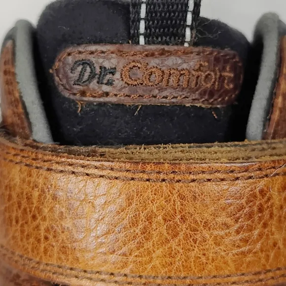 Dr. Comfort Ranger Work Orthopedic Boots Leather Chestnut Men's Shoe Size 11.5XW