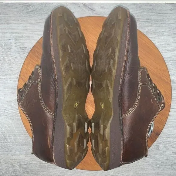 Dr. Doc Martens Chunky Oxford Mens 10 Low Shoes Brown Leather Air Wair 2B51