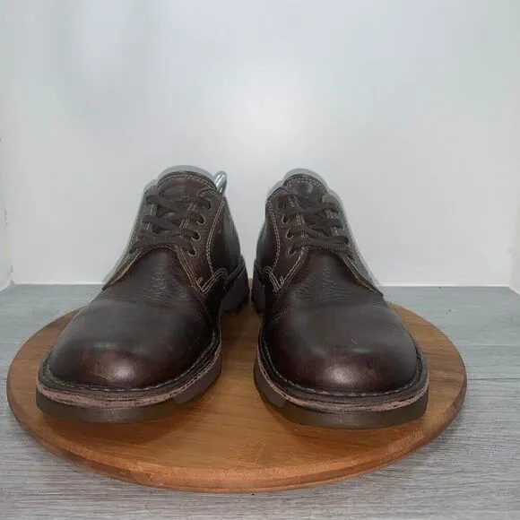 Dr. Doc Martens Chunky Oxford Mens 10 Low Shoes Brown Leather Air Wair 2B51