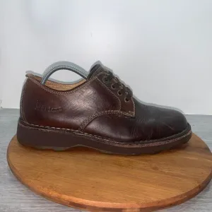 Dr. Doc Martens Chunky Oxford Mens 10 Low Shoes Brown Leather Air Wair 2B51
