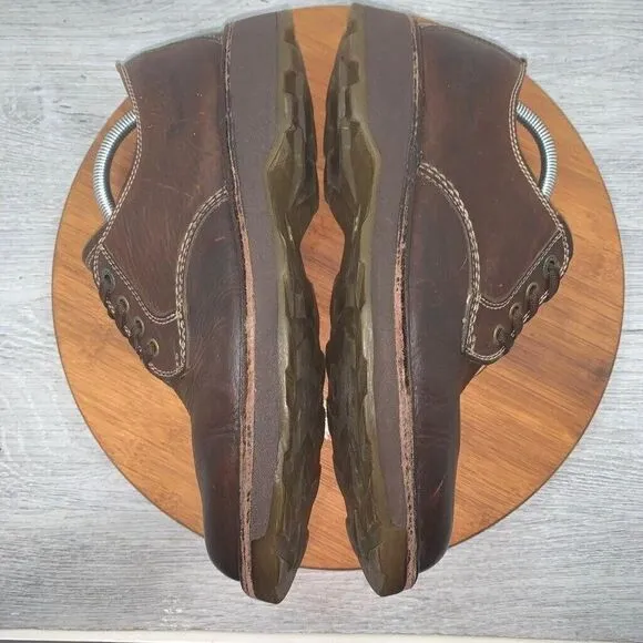 Dr. Doc Martens Chunky Oxford Mens 10 Low Shoes Brown Leather Air Wair 2B51