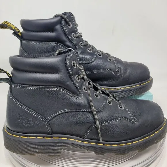 Dr. Doc Martens Work Boot Lace Up AirWair AW004 Shoes Mens 12 Oil/Slip Resistant