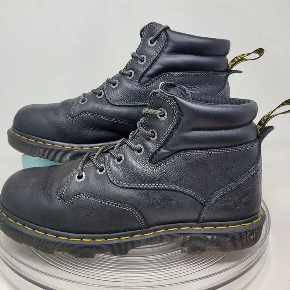 Dr. Doc Martens Work Boot Lace Up AirWair AW004 Shoes Mens 12 Oil/Slip Resistant
