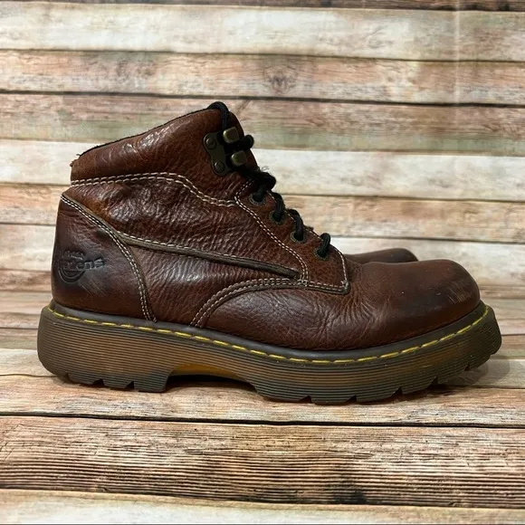 Dr. Martens 12307 Brown Leather Mid Boots