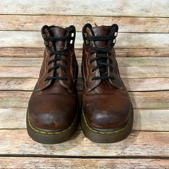 Dr. Martens 12307 Brown Leather Mid Boots