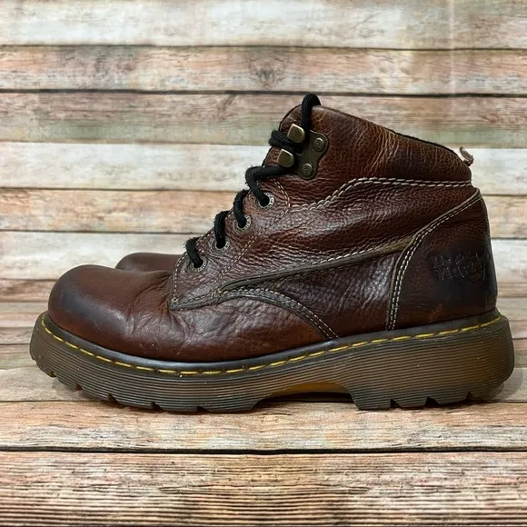Dr. Martens 12307 Brown Leather Mid Boots