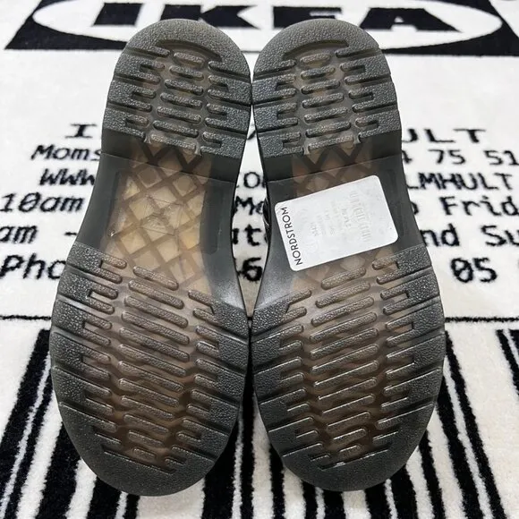 Dr. Martens 1460 Youth Junior Cow Print Patent Lamper Leather Boots.