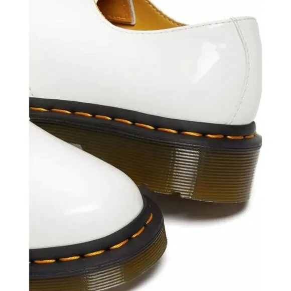 Dr. Martens 1461 Bex Smooth Oxford White Patent Leather New Sz 8