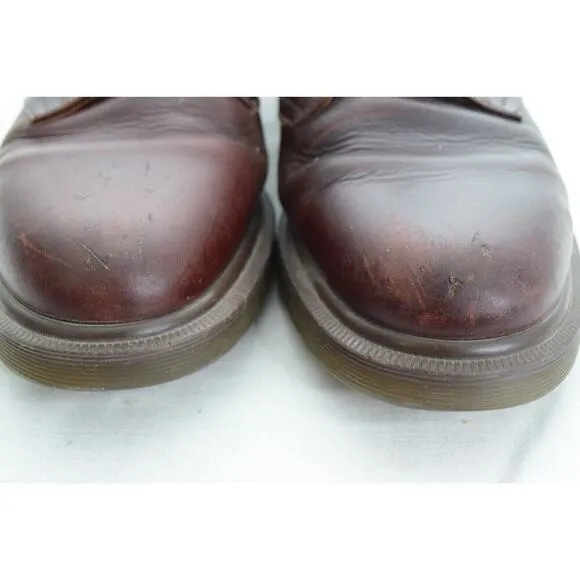 Dr. Martens 1461 Leather Cherry Red Oxford Slip Resistant Shoes Men Sz 9