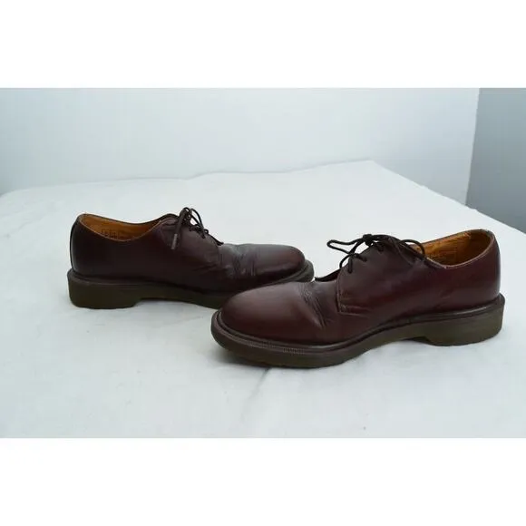 Dr. Martens 1461 Leather Cherry Red Oxford Slip Resistant Shoes Men Sz 9