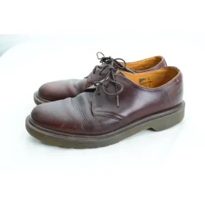 Dr. Martens 1461 Leather Cherry Red Oxford Slip Resistant Shoes Men Sz 9