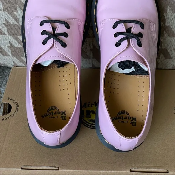 Dr. Martens 1461 Pale Pink Patent Lamper Oxford Shoes