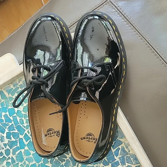 Dr. Martens 1461 patent leather lace up Oxford shoes