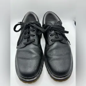 Dr Martens Ashfeld Men's Black Pebbled Leather Oxford Shoes Size 10 Chunky