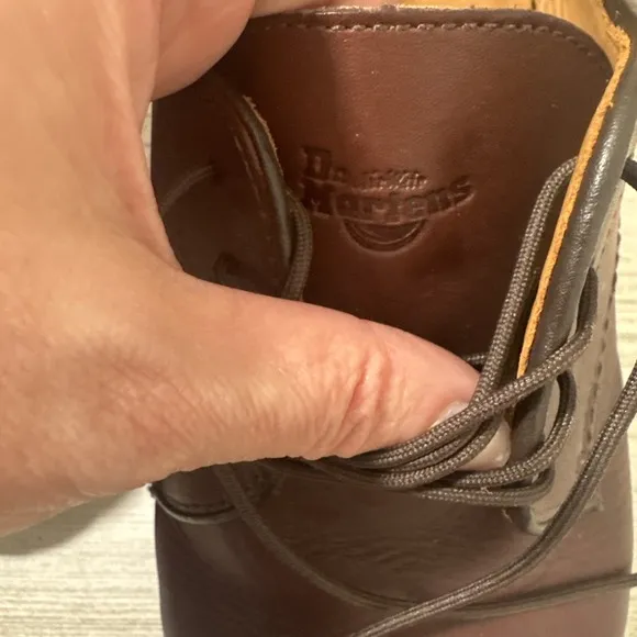 Dr. Martens AW501 Slip Resistant Leather Lace-Up Oxford Shoes Brown Size 11