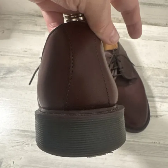 Dr. Martens AW501 Slip Resistant Leather Lace-Up Oxford Shoes Brown Size 11