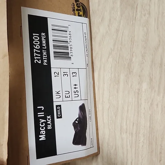 Dr. Martens Black Dress Shoes with Chunky Sole and Shiny Finish