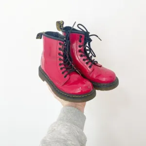 Dr. Marten's Girl's Red Lace Up Boots Size 13