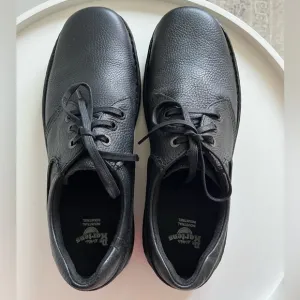 Dr. Martens Industrial Hampshire Black Leather Oxford Shoes Slip Resista…