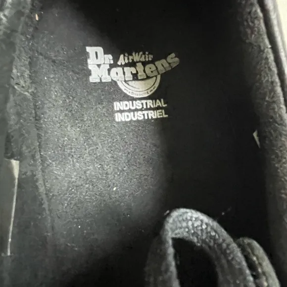 Dr. Martens Industrial Hampshire Black Leather Oxford Shoes Slip Resista…