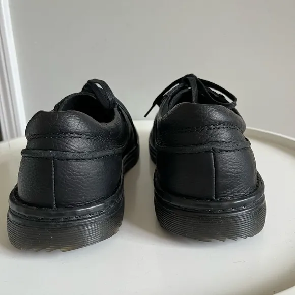 Dr. Martens Industrial Hampshire Black Leather Oxford Shoes Slip Resista…