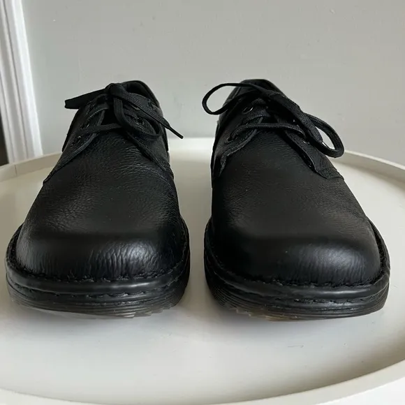 Dr. Martens Industrial Hampshire Black Leather Oxford Shoes Slip Resista…