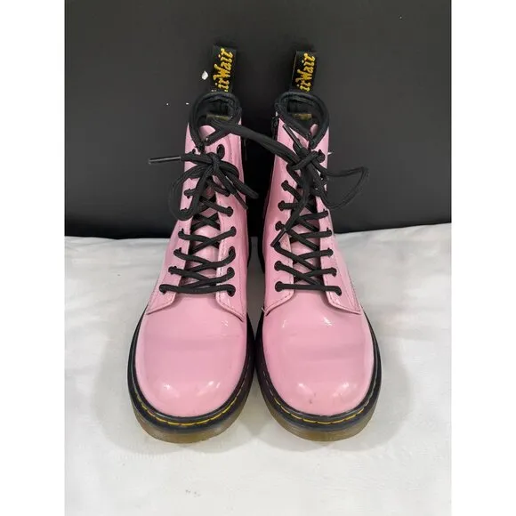 Dr. Martens Junior Girl's Pink Patent Leather Shoes/Boots Size 4 SKU 5794