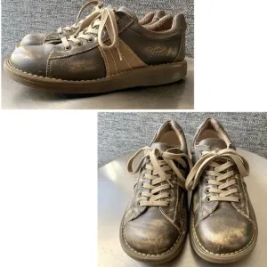 Dr Martens Leather Lace-up Oxford shoes Y2k DM Chunky hipster Docs UK5 M6 W7