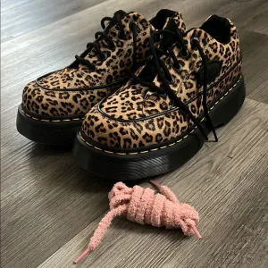 Dr. Martens Leopard Print Platform Shoes