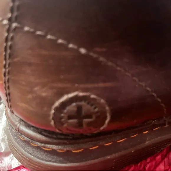 Dr. Martens Marty Mens Chukka Boots 12 Leather Brown Shoes Lace Up Ankle
