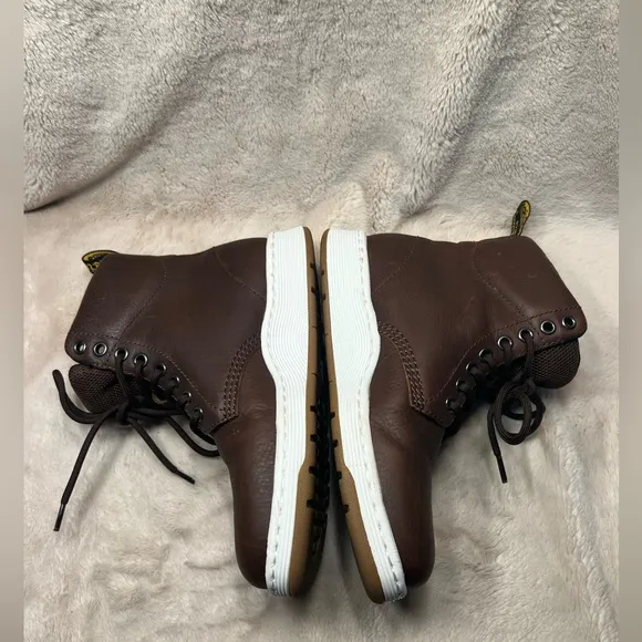Dr Martens Rigal Leather Mid Boots AirWair Brown Womens US size 6
