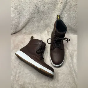 Dr Martens Rigal Leather Mid Boots AirWair Brown Womens US size 6