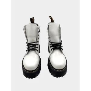 Dr. Martens SIZE 6 Jadon White Platform Boots  Combat Lace-Up Chunky Sole