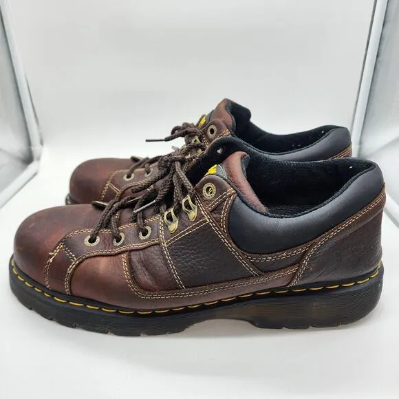 Dr. Martens SPT/80S Gunby ST Steel Toe Shoes 14 Slip Resistant EH Work Brown