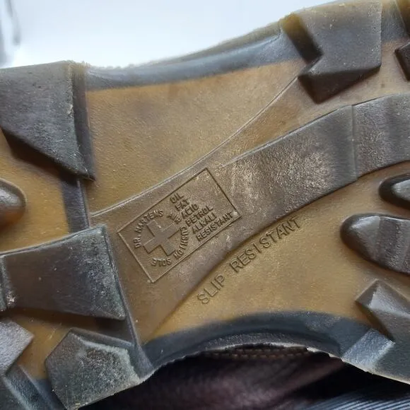 Dr. Martens SPT/80S Gunby ST Steel Toe Shoes 14 Slip Resistant EH Work Brown