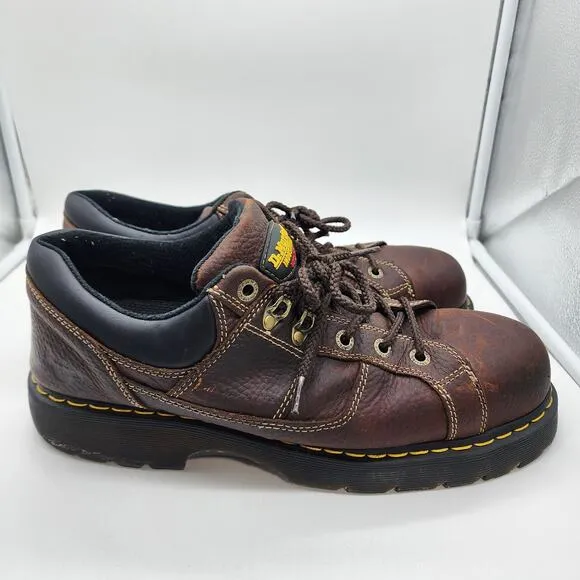 Dr. Martens SPT/80S Gunby ST Steel Toe Shoes 14 Slip Resistant EH Work Brown