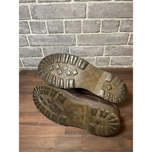 Dr. Martens Unisex Brown Leather Oxford Loafers Size 10 Casual Shoes
