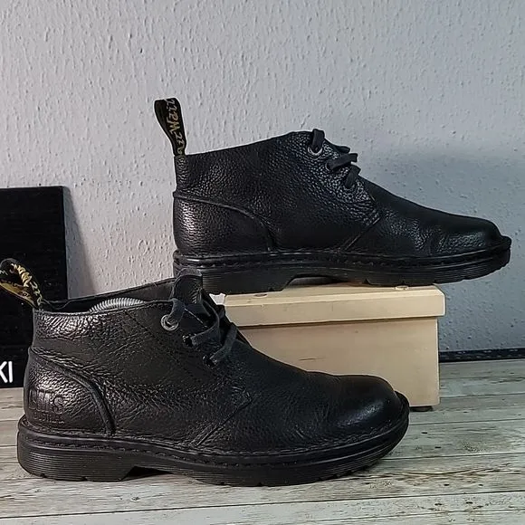 Dr. Martens Industrial SUSSEX Black Leather 3i Chukka Work Boots W9 M8 UK‎ 7